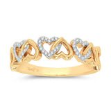 10K 0.10ct Diamond Ring