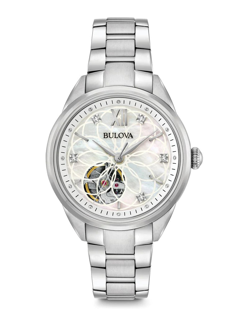 Bulova Damas Diamante Automático MOP 96P181