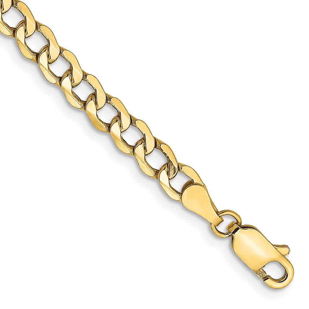 14k 4.3mm Semi-Solid Curb Chain Anklet