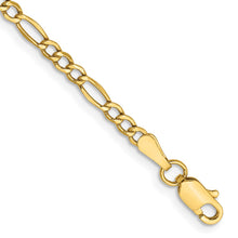 Load image into Gallery viewer, 14k 2.5mm Semi-Solid Figaro Chain Anklet