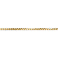 Load image into Gallery viewer, 14k 2.5mm Semi-Solid Curb Chain