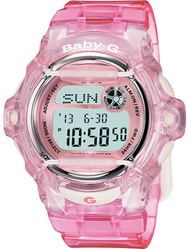 Casio G-Shock Pink / Clear Digital Watch BG169R-4