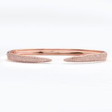 Cargar imagen en el visor de la galería, 14KR 0.90CTW PAVE DIAMOND CUFF BANGLE