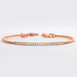 14KR 0.35CTW DIAMOND SINGLE ROW BANGLE