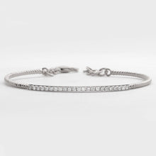 Cargar imagen en el visor de la galería, 14KW 0.35CTW DIAMOND SINGLE ROW BANGLE