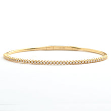 Cargar imagen en el visor de la galería, 14KY 0.45CTW DIAMOND SINGLE ROW LADIES BANGLE