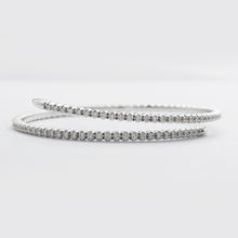 Cargar imagen en el visor de la galería, 14KW 1.45CTW DIAMOND CUFF LADIES BANGLE