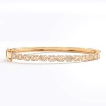 Cargar imagen en el visor de la galería, 14KY 1.00CTW DIAMOND BAGUETTE SINGLE ROW CLUSTER