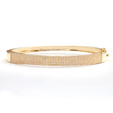 Cargar imagen en el visor de la galería, 14KY 1.00CTW DIAMOND 7-ROW LADIES BANGLE