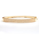 14KY 1.00CTW DIAMOND 7-ROW LADIES BANGLE