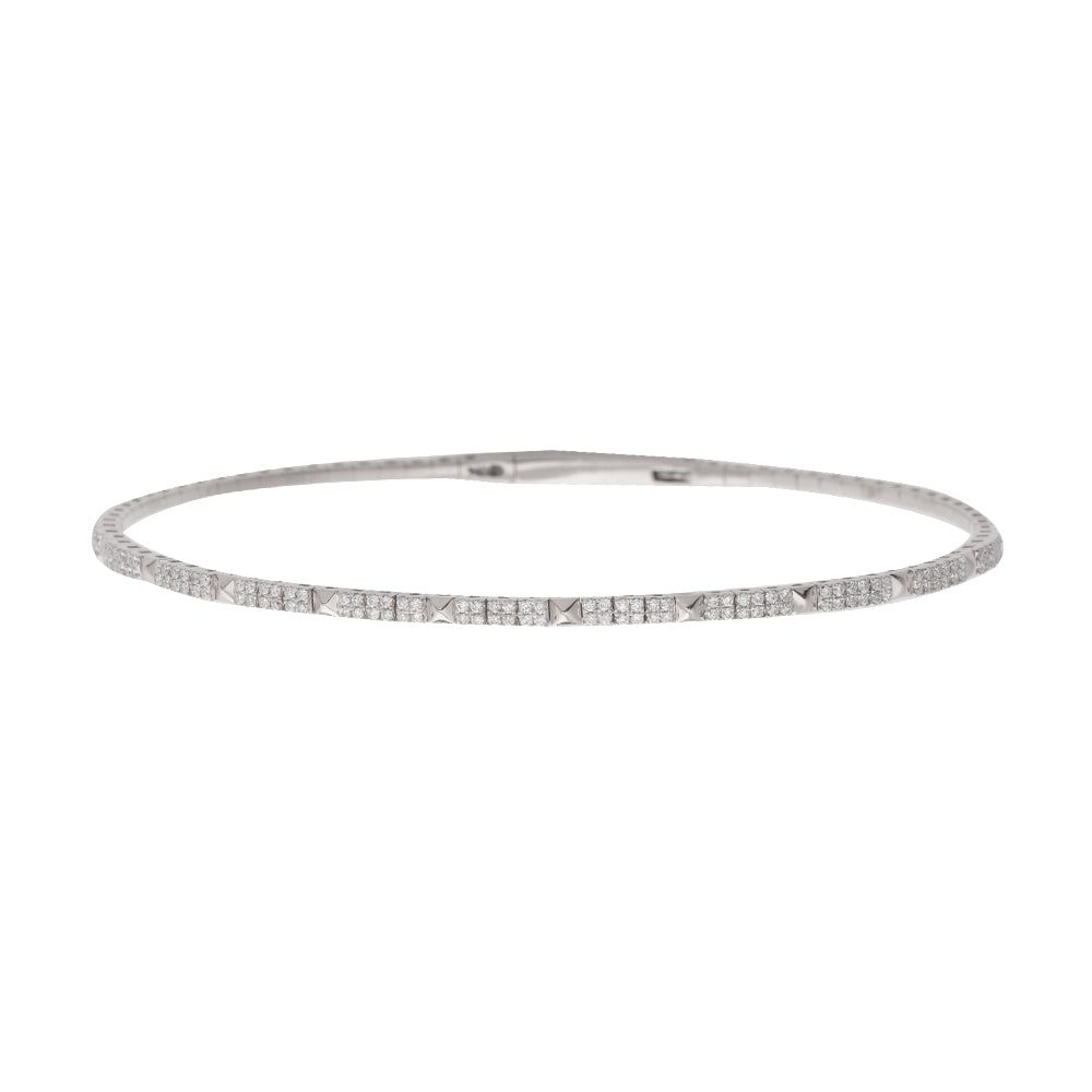 14KW 0.50CTW DIAMOND FLEXIBLE BANGLE