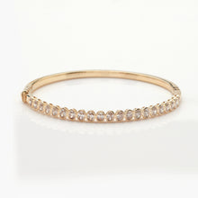 Cargar imagen en el visor de la galería, 14KY 2.00CTW OVAL DIAMOND SINGLE ROW BANGLE