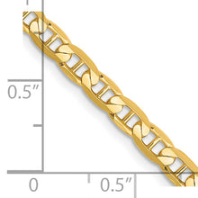 Cargar imagen en el visor de la galería, 14k 3.75mm Concave Anchor Chain