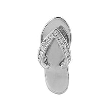 Cargar imagen en el visor de la galería, 14KW 0.15CTW DIAMOND FLIP FLOP PENDANT