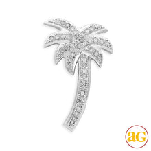 Cargar imagen en el visor de la galería, 10KW 0.25CTW DIAMOND PALM TREE PENDANT