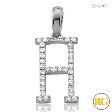 Load image into Gallery viewer, 14KW 0.20CTW DIAMOND INITIAL PENDANT