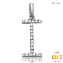 Load image into Gallery viewer, 14KW 0.15CTW DIAMOND INITIAL PENDANT