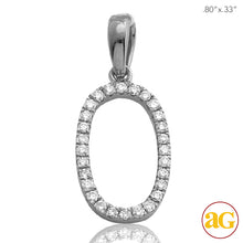 Load image into Gallery viewer, 14KW 0.15CTW DIAMOND INITIAL PENDANT