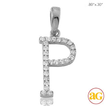 Load image into Gallery viewer, 14KW 0.15CTW DIAMOND INITIAL PENDANT