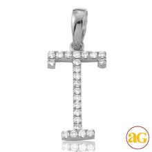 Cargar imagen en el visor de la galería, 14KW 0.15CTW DIAMOND INITIAL PENDANT