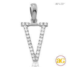 Cargar imagen en el visor de la galería, 14KY 0.15CTW DIAMOND INITIAL PENDANT