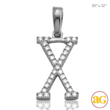 Load image into Gallery viewer, 14KW 0.15CTW DIAMOND INITIAL PENDANT