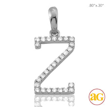 Load image into Gallery viewer, 14KW 0.15CTW DIAMOND INITIAL PENDANT