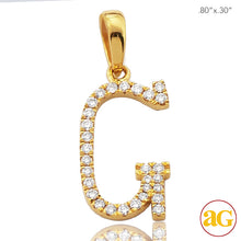 Cargar imagen en el visor de la galería, 14KY 0.15CTW DIAMOND INITIAL PENDANT