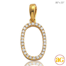 Cargar imagen en el visor de la galería, 14KY 0.15CTW DIAMOND INITIAL PENDANT