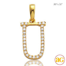 Cargar imagen en el visor de la galería, 14KY 0.15CTW DIAMOND INITIAL PENDANT