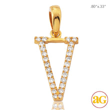 Load image into Gallery viewer, 14KY 0.15CTW DIAMOND INITIAL PENDANT