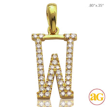 Cargar imagen en el visor de la galería, 14KY 0.25CTW DIAMOND INITIAL PENDANT