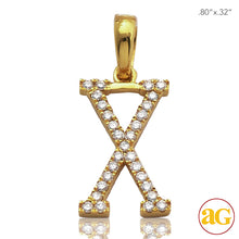 Cargar imagen en el visor de la galería, 14KY 0.15CTW DIAMOND INITIAL PENDANT