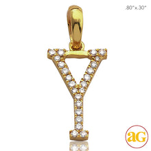 Load image into Gallery viewer, 14KY 0.10CTW DIAMOND INITIAL PENDANT