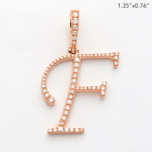 Cargar imagen en el visor de la galería, 14KR 0.40CTW DIAMOND INITIAL PENDANT