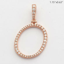 Cargar imagen en el visor de la galería, 14KR 0.40CTW DIAMOND INITIAL PENDANT