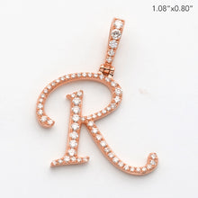 Load image into Gallery viewer, 14KR 0.40CTW DIAMOND INITIAL PENDANT