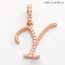 Cargar imagen en el visor de la galería, 14KR 0.40CTW DIAMOND INITIAL PENDANT