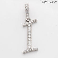 Cargar imagen en el visor de la galería, 14KW 0.35CTW DIAMOND INITIAL PENDANT