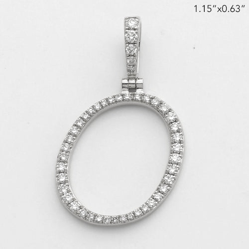 14KW 0.40CTW DIAMOND INITIAL PENDANT