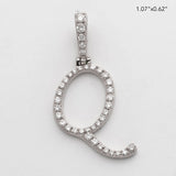 14KW 0.40CTW DIAMOND INITIAL PENDANT