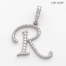 Load image into Gallery viewer, 14KW 0.40CTW DIAMOND INITIAL PENDANT