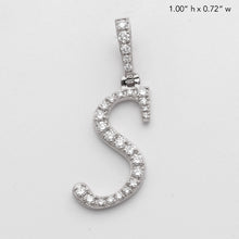 Load image into Gallery viewer, 14KW 0.40CTW DIAMOND INITIAL PENDANT