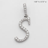 14KW 0.40CTW DIAMOND INITIAL PENDANT