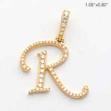 Load image into Gallery viewer, 14KY 0.40CTW DIAMOND INITIAL PENDANT