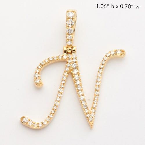 10KY 0.40CTW DIAMOND INITIAL PENDANT