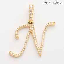 Cargar imagen en el visor de la galería, 10KY 0.40CTW DIAMOND INITIAL PENDANT