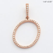 Cargar imagen en el visor de la galería, 14KRR 0.60CTW DIAMOND INITIAL PENDANT