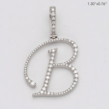 Cargar imagen en el visor de la galería, 14KW 0.50CTW DIAMOND INITIAL PENDANT