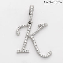 Cargar imagen en el visor de la galería, 14KW 0.60CTW DIAMOND INITIAL PENDANT